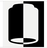 Juego de 4 tazas de capuchino de cerámica negra - Diseño apilable - Paredes gruesas - Apto para lavavajillas - 200 ml